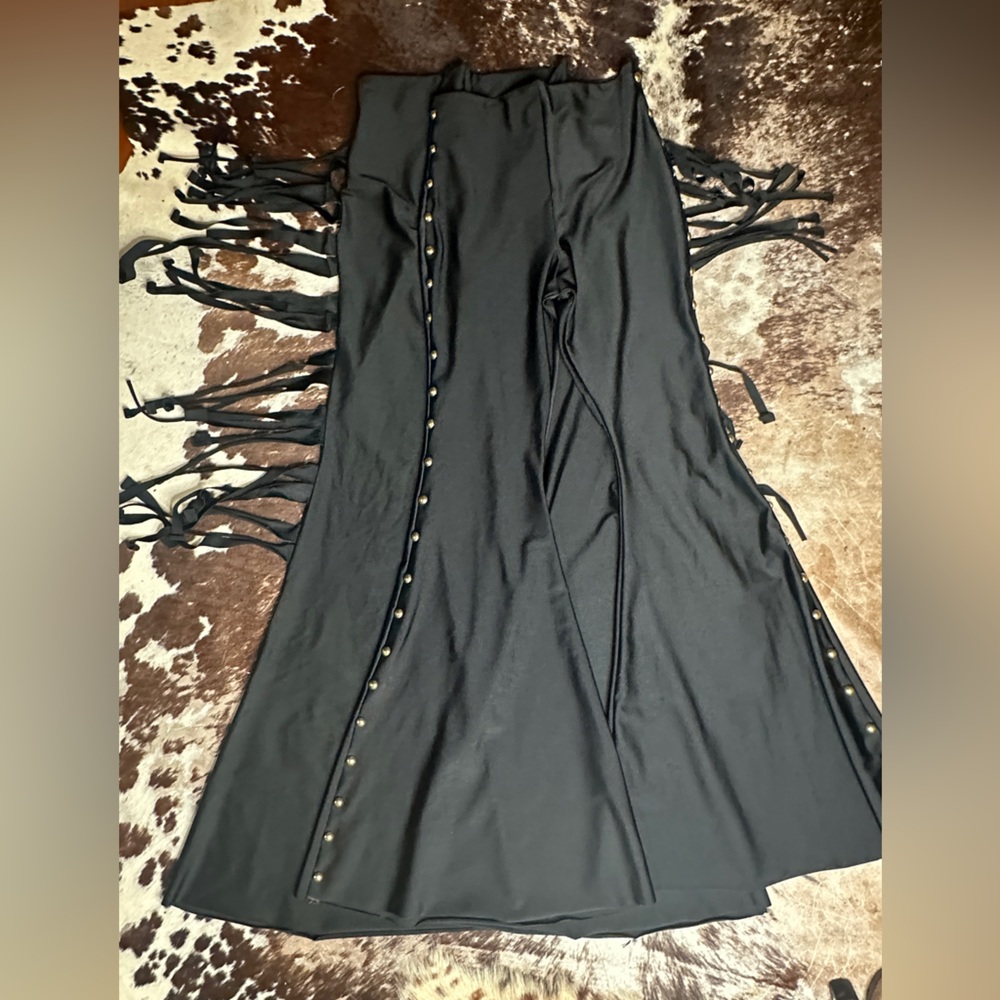 Cat O Nine fringe high waist bell bottoms - lot of 2